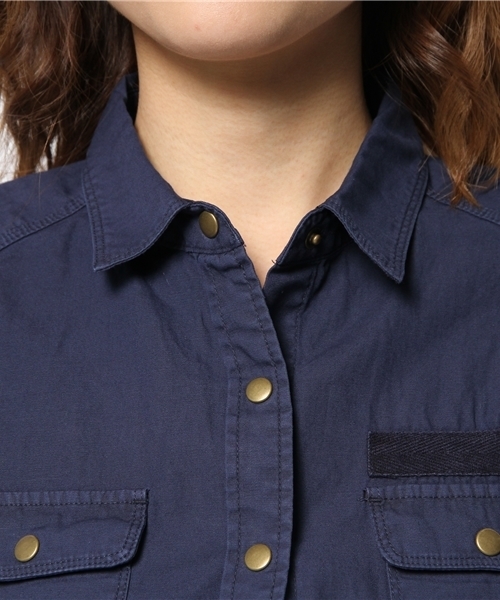 PAGEBOY（ページボーイ）の「ベーシックアーミーシャツ（シャツ/ブラウス・レディース・カーキ/ミント/ネイビー・FREE）」の7枚目の写真