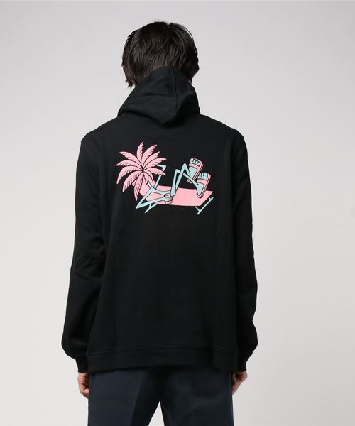 Hurley (ハーレー)の「M THROUGH THE NIGHT PRINT MIX / メンズ ハーレー プルオーバー パーカー / バックプリント ストリートファッション(パーカー・メンズ・ブラック/ネイビー/クリーム・SMALL/MEDIUM/LARGE)」の5枚目の写真
