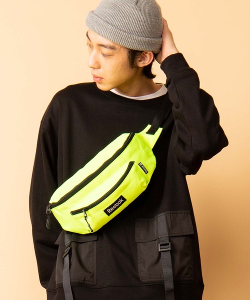 Reebok（リーボック）の「∴WEGO/Reebokウエストバッグ（ボディバッグ/ウエストポーチ・メンズ・ブラック/イエロー/オレンジ・FREE）」の3枚目の写真