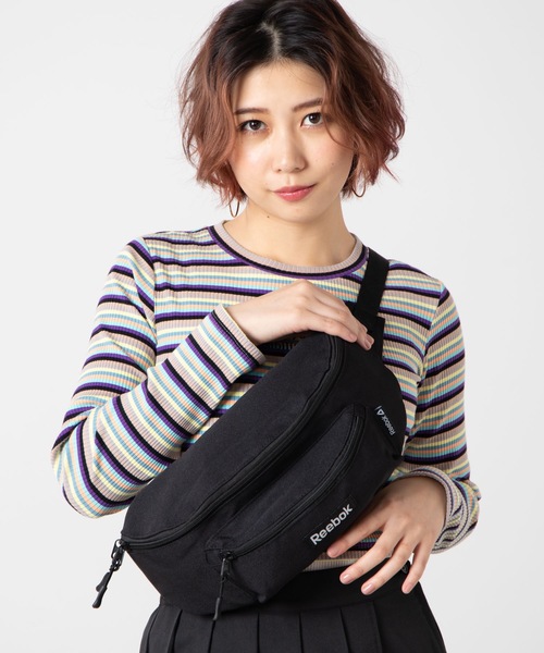 Reebok（リーボック）の「∴WEGO/Reebokウエストバッグ（ボディバッグ/ウエストポーチ・メンズ・ブラック/イエロー/オレンジ・FREE）」の2枚目の写真