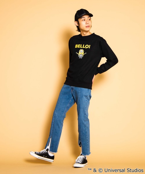 WEGO(ウィゴー)の「∴WEGO/ミニオンズ別注プルオーバースウェット(スウェット・メンズ・ホワイト/ブラック・MEDIUM/LARGE)」の9枚目の写真