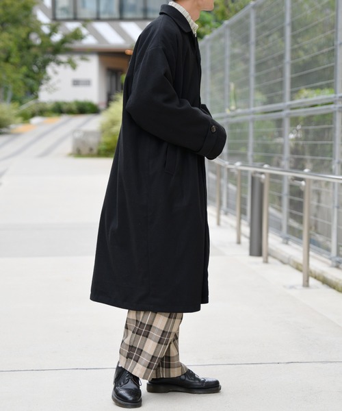 kutir（クティール）の「ビッグステンカラーコート（その他アウター・メンズ・ブラック/ダークブラウン/モカ/ベージュ・MEDIUM/LARGE）」の22枚目の写真