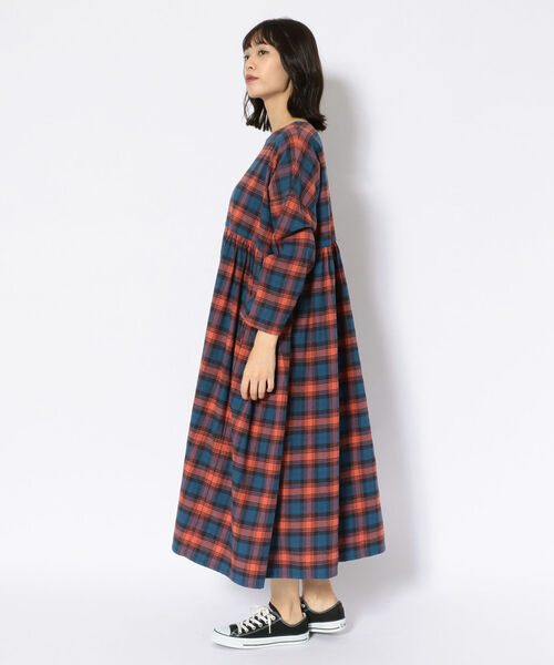 Smock Nelcheck Big Bohemians ボヘミアンズ ワンピース ワンピース Bohemians ボヘミアンズ のファッション Big ワンピース ドレス セール Onepiece Onepiece 一部予約 ワンピース