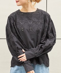 ap retro | 花刺繍プルオーバーブラウス【ZOZO限定アイテム】(シャツ/ブラウス)