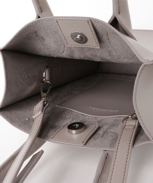 SOLPRESA(ソルプレーサ)の「SOLPRESA ソルプレーサ / SQUARE MINI TOTE BAG スクエア2WAYミニトートバッグ ショルダーバッグトートバッグ / SP201-A1(トートバッグ・レディース・ブラック/モカ/グレイッシュベージュ・FREE)」の6枚目の写真