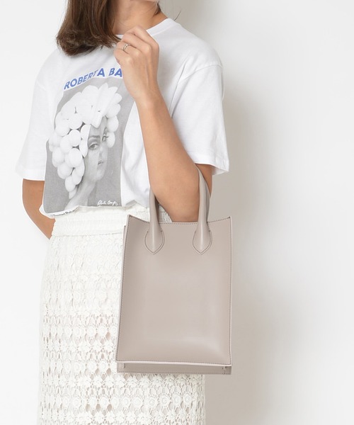 SOLPRESA(ソルプレーサ)の「SOLPRESA ソルプレーサ / SQUARE MINI TOTE BAG スクエア2WAYミニトートバッグ ショルダーバッグトートバッグ / SP201-A1(トートバッグ・レディース・ブラック/モカ/グレイッシュベージュ・FREE)」の7枚目の写真
