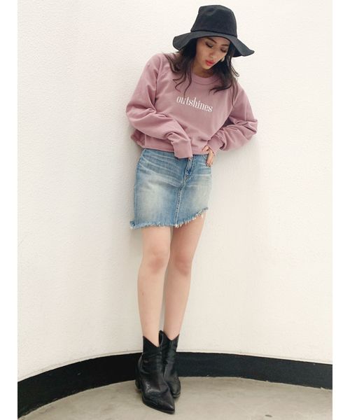 GYDA（ジェイダ）の「Shark damegeデニムスカートライクショーパン（デニムスカート・レディース・ブルー/ライトブルー・SMALL/MEDIUM）」の8枚目の写真