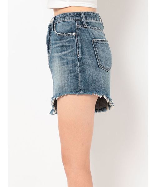 GYDA（ジェイダ）の「Shark damegeデニムスカートライクショーパン（デニムスカート・レディース・ブルー/ライトブルー・SMALL/MEDIUM）」の20枚目の写真