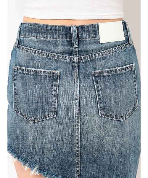 GYDA（ジェイダ）の「Shark damegeデニムスカートライクショーパン（デニムスカート・レディース・ブルー/ライトブルー・SMALL/MEDIUM）」の17枚目の写真