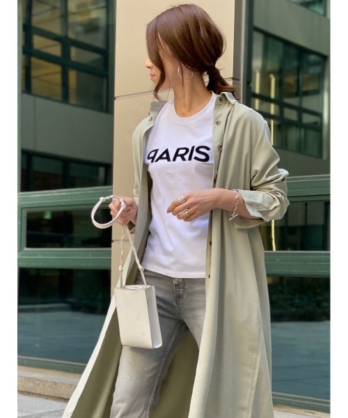 Day and Grade（デイアンドグレイド）の「PARISロゴTシャツ（Tシャツ/カットソー・レディース・ホワイト・FREE）」の5枚目の写真