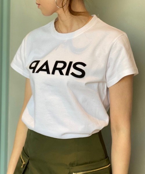 Day and Grade（デイアンドグレイド）の「PARISロゴTシャツ（Tシャツ/カットソー・レディース・ホワイト・FREE）」の10枚目の写真
