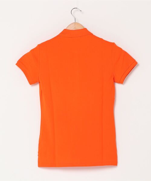 POLO RALPH LAUREN(ポロ ラルフ ローレン)の「スリム フィット ストレッチ ポロシャツ(ポロシャツ・レディース・オレンジ・SMALL/X-SMALL/X-LARGE/LARGE/MEDIUM)」の7枚目の写真