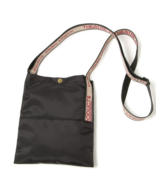 THEATRE PRODUCTS(シアタープロダクツ)の「【THEATRE PRODUCTS】別注サコッシュ(ショルダーバッグ・レディース・ブラック/ベージュ・FREE)」の10枚目の写真