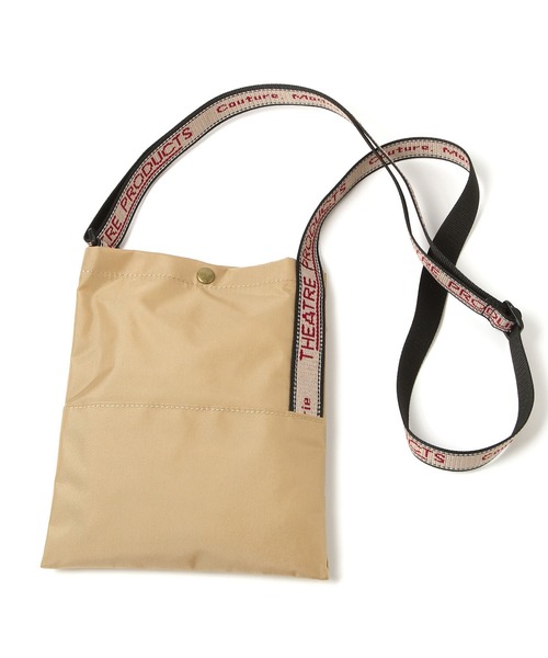 THEATRE PRODUCTS(シアタープロダクツ)の「【THEATRE PRODUCTS】別注サコッシュ(ショルダーバッグ・レディース・ブラック/ベージュ・FREE)」の5枚目の写真