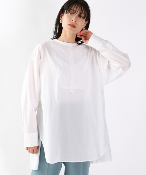 LOWRYS FARM（ローリーズファーム）の「バックスリットドレスシャツ　895051（シャツ/ブラウス・レディース・ブラック/グリーン/オフホワイト・FREE）」の22枚目の写真