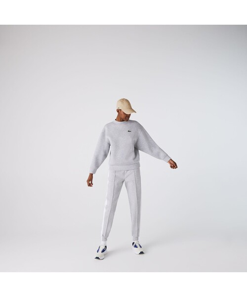 LACOSTE（ラコステ）の「ボーイフレンドクルーネックスウェットプルオーバー（スウェット・レディース・グレー/ネイビー・40/38/36/34）」の4枚目の写真