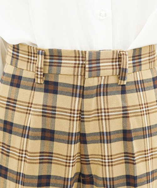 archives（アルシーヴ）の「チェックバックスリットパンツ（その他パンツ・レディース・ベージュ/ネイビー/ブラウン・MEDIUM）」の20枚目の写真