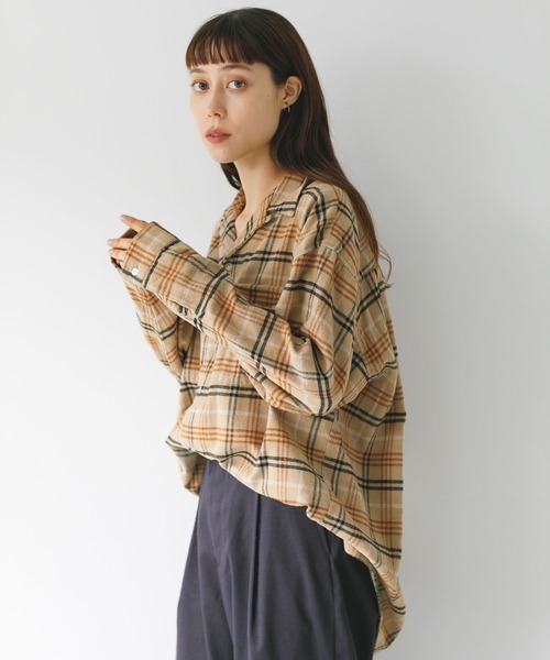 セール フランネルチェックオープンカラーシャツ シャツ ブラウス Koe コエ のファッション通販 Zozotown