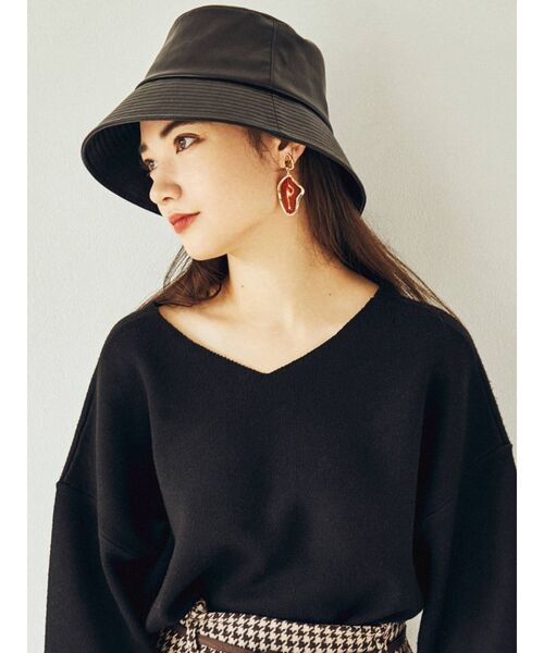 MURUA(ムルーア)の「シンセティックレザーバケットハット(ハット・レディース・ブラック・FREE)」の20枚目の写真