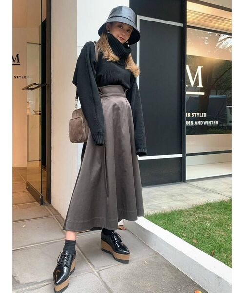 MURUA(ムルーア)の「シンセティックレザーバケットハット(ハット・レディース・ブラック・FREE)」の7枚目の写真