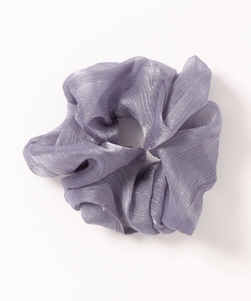 SpRay（スプレイ）の「オーガンジーシュシュ（シュシュ・レディース・ブルー系その他/サックスブルー/チャコールグレー/ブラック/ピンク・FREE）」の5枚目の写真