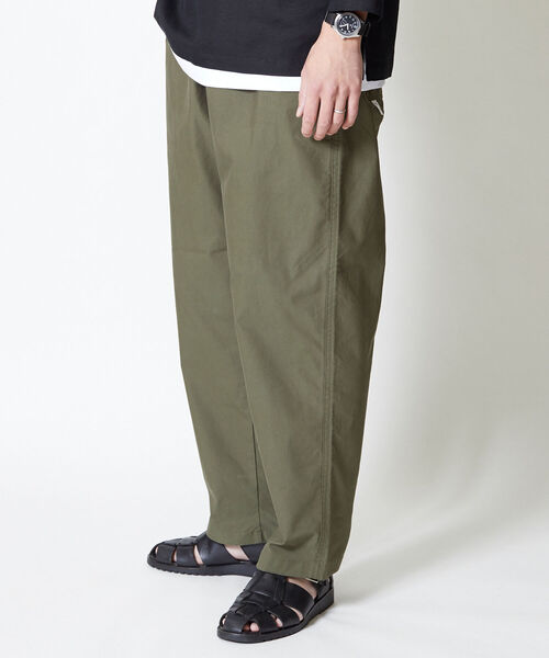 NOLLEY'S goodman(ノーリーズグッドマン)の「【WORK ABOUT/ワークアバウト】 ワイドテーパードイージー イージーパンツ ワークパンツ シェフパンツ(その他パンツ・メンズ・ブラック/ベージュ/オリーブ・S/M/L)」の1枚目の写真