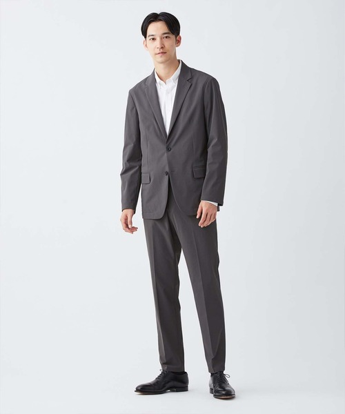 KASHIYAMA（カシヤマ）の「＜ウォッシャブル＞強撥水4WAYストレッチノータックスリムテーパードパンツ（チノパンツ・メンズ・ネイビー/ブラック/カーキ/ブラウン・マルチサイズ）」の3枚目の写真