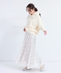 oeuf doux | ムラ染めレーススカート(スカート)