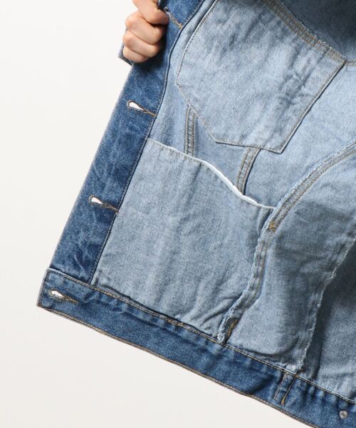 ANAP（アナップ）の「バックレースアップデニムジャケット