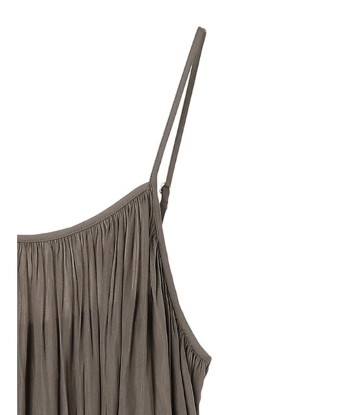 AMERICAN HOLIC（アメリカンホリック）の「バックリボンギャザーキャミワンピース　＊●（ワンピース・レディース・ブラック/サックスブルー/モカ/グレイッシュベージュ・FREE）」の9枚目の写真