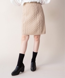Mysa&Liina | 裏地つきケーブルニットスカート(スカート)