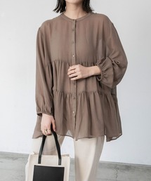 BONLECILL | ふんわりガーゼ ティアードブラウス(シャツ/ブラウス)