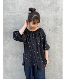 BEARDSLEY | ドットギャザーブラウス(シャツ/ブラウス)