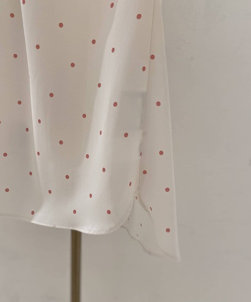 BEARDSLEY(ビアズリー)の「ドットギャザーブラウス(シャツ/ブラウス・レディース・ブラック/ピンク・FREE)」の10枚目の写真