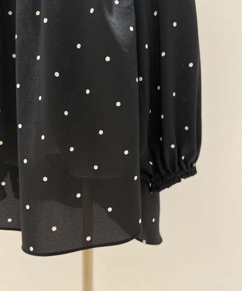 BEARDSLEY(ビアズリー)の「ドットギャザーブラウス(シャツ/ブラウス・レディース・ブラック/ピンク・FREE)」の13枚目の写真
