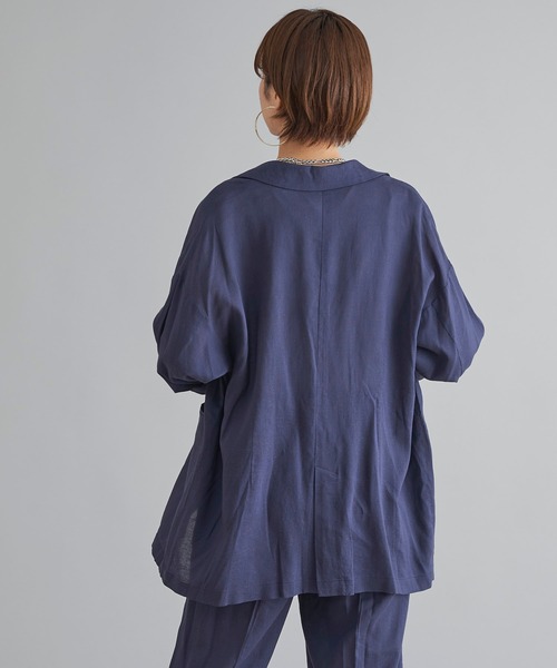 DouDou(ドゥドゥ)の「【WEB限定】ジャケット+パンツ セットアップ(セットアップ・レディース・ベージュ/グリーン/ネイビー・FREE)」の11枚目の写真