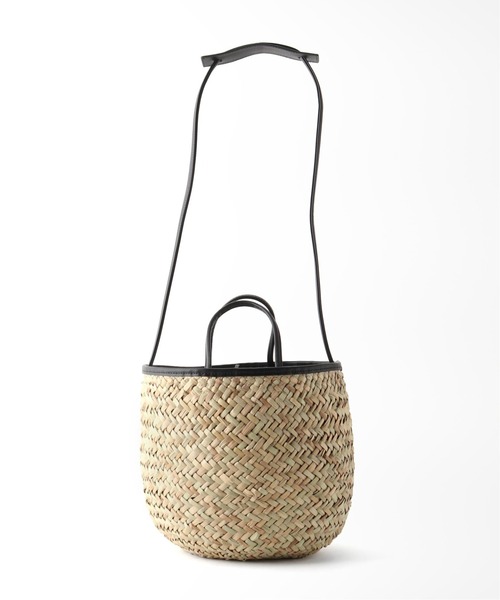 Laugoa(ラウゴア)の「LAUGOA ラウンドバスケットバッグ(ショルダーバッグ・レディース・ブラック・FREE)」の8枚目の写真