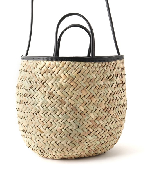 Laugoa(ラウゴア)の「LAUGOA ラウンドバスケットバッグ(ショルダーバッグ・レディース・ブラック・FREE)」の14枚目の写真