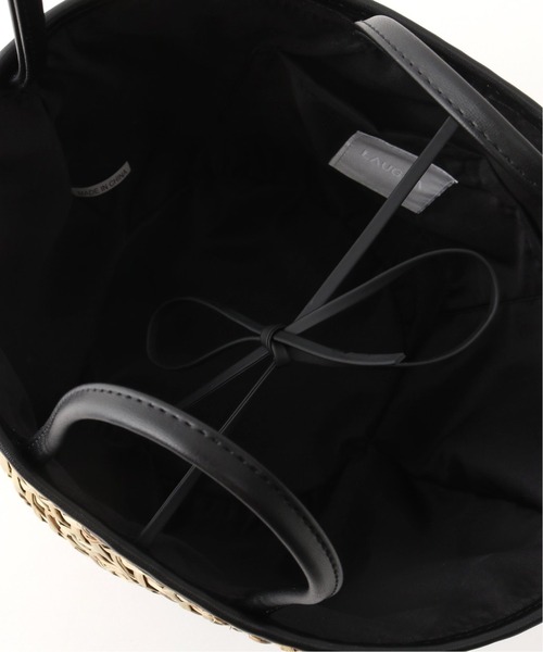 Laugoa(ラウゴア)の「LAUGOA ラウンドバスケットバッグ(ショルダーバッグ・レディース・ブラック・FREE)」の10枚目の写真