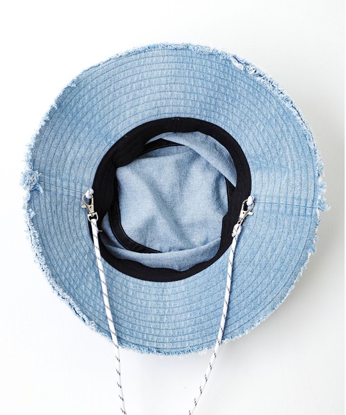 X-girl（エックスガール）の「RESORT HAT（ハット・レディース・ブラック/ブラウン/ブルー・ONE SIZE）」の12枚目の写真