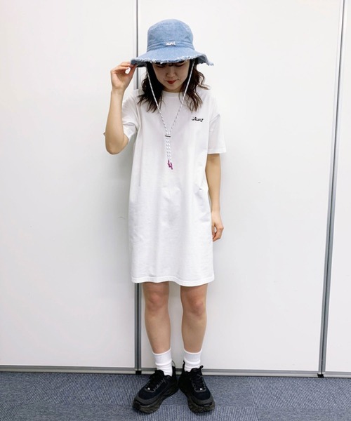 X-girl（エックスガール）の「RESORT HAT（ハット・レディース・ブラック/ブラウン/ブルー・ONE SIZE）」の14枚目の写真