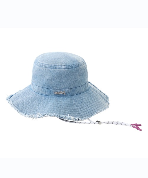 X-girl（エックスガール）の「RESORT HAT（ハット・レディース・ブラック/ブラウン/ブルー・ONE SIZE）」の21枚目の写真