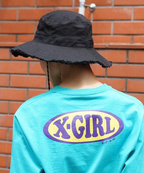 X-girl（エックスガール）の「RESORT HAT（ハット・レディース・ブラック/ブラウン/ブルー・ONE SIZE）」の19枚目の写真