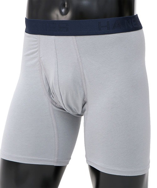 HANES(ヘインズ)の「【Hanes/ヘインズ】メンズ Comfort Flex Fit ボクサーブリーフ(ボクサーパンツ・メンズ・グレー×サックスブルー/シルバーグレー/ブラック系その他2/ブラック/アクア/マルーン/レッド系その他/その他14・MEDIUM/LARGE/X-LARGE)」の4枚目の写真