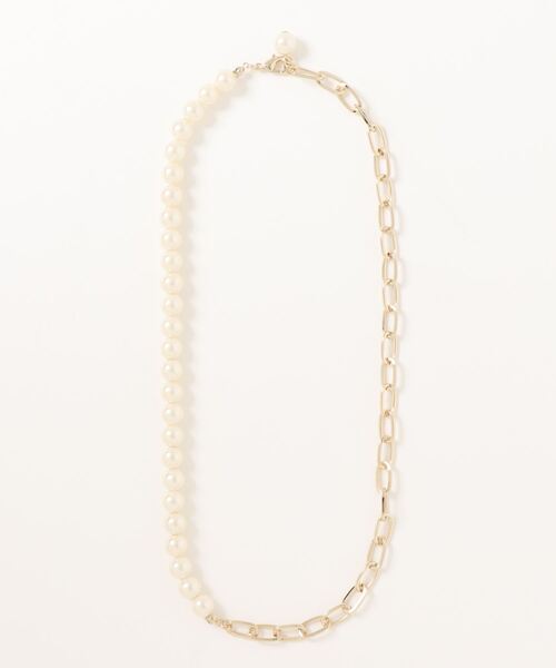 CIAOPANIC（チャオパニック）の「パール×チェーンネックレス（ネックレス・レディース・オフホワイト・FREE）」の3枚目の写真