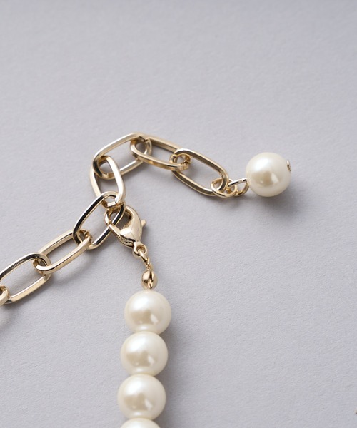 CIAOPANIC（チャオパニック）の「パール×チェーンネックレス（ネックレス・レディース・オフホワイト・FREE）」の14枚目の写真