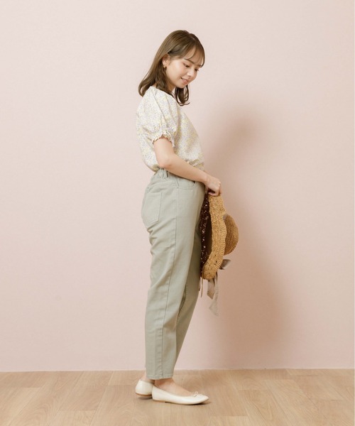 flower(フラワー)の「コンフィブルームブラウス(シャツ/ブラウス・レディース・カーキ/ブルー・FREE)」の15枚目の写真