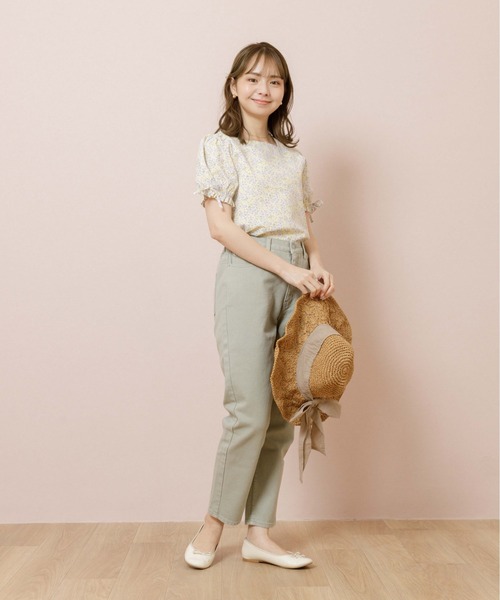 flower(フラワー)の「コンフィブルームブラウス(シャツ/ブラウス・レディース・カーキ/ブルー・FREE)」の5枚目の写真