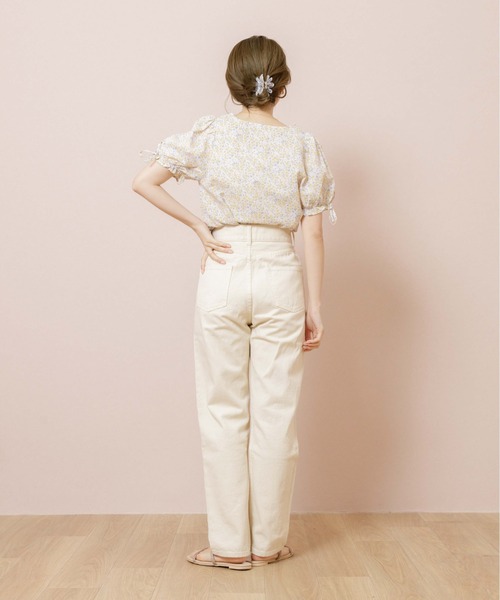 flower(フラワー)の「コンフィブルームブラウス(シャツ/ブラウス・レディース・カーキ/ブルー・FREE)」の12枚目の写真