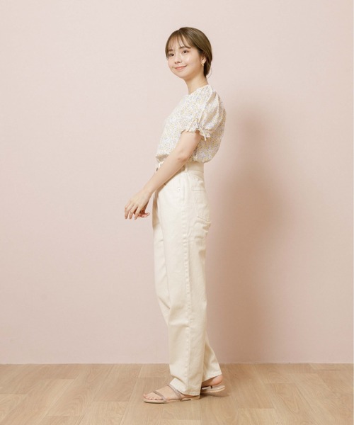 flower(フラワー)の「コンフィブルームブラウス(シャツ/ブラウス・レディース・カーキ/ブルー・FREE)」の13枚目の写真